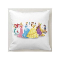 Picture of 1st Piece Disney Princesses Printed Decorative Pillow, White, 40 x 40cm