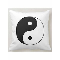 Picture of 1st Piece Yin & Yang Printed Pillow, White, 40 x 40cm