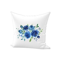 Picture of REGAL IN HOUSE Flower Top View Printed Cotton Cushion, 45 x 45cm