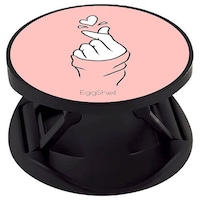 Picture of Eggshell Matte Finish Mobile Back Holder, Love in Hands Light Pink
