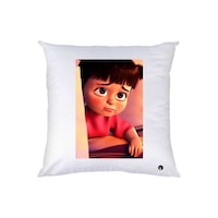 Picture of RKN Monsters Inc Boo Sad Printed Throw Pillow, White, 40 x 40cm