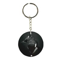 Picture of BP Double Sided Whale Printed Keychain, 30mm