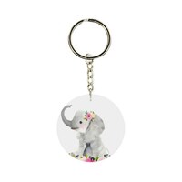 Picture of BP Elephant Themed Single Sided Keychain, 30mm
