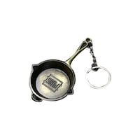 RKN PUBG Game Frying Pan Shape Car Keychain, Gold