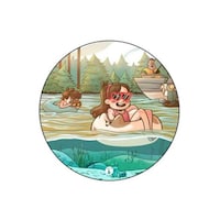 Picture of BP Gravity Falls Printed Round Mouse Pad, 8.63 x 7.04inch