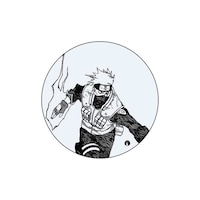 Picture of BP Naruto Animation Printed Mouse Pad, White & Black