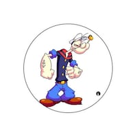 Picture of BP Popeye Printed Round Mouse Pad, 8.63 x 7.04inch