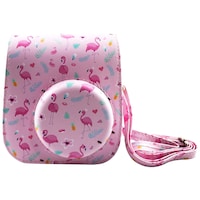 Shopizone Protective Soft PU Leather Camera Case Bag , Flamingo Pink