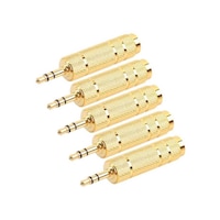 Picture of RKN Male Stereo Audio Adapter Headphone Jack Set, Set of 5pcs, Gold