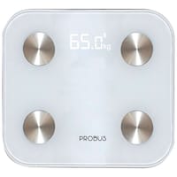 Probus Smart Bluetooth Body Composition/Fat Weighing Scale, PB-WS, White