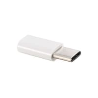 Picture of RKN Electronics Type-C Male to Micro USB Female Converter, White, 3cm