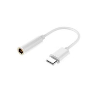 Picture of RKN Electronics USB Type C Headphone Jack Adapter, White and Silver