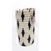 Irebe Vase Baskets, Black & White, 4 x 8 Inch