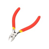 Picture of Tni-U Diagonal Side Cutting Pliers, Red/Silver/Yellow, 5 inch