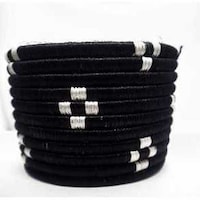 Irebe Bin Baskets, Black & White, 7 x 7 Inch