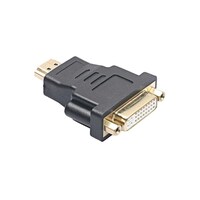 Picture of RKN DVI-I Dual Link(24+5pin) Female to HDMI Male Converter Adapter, Black