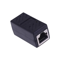 Picture of RKN RJ45 Male To Female CAT6 Connector Network Extension Adapter, Black