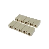 Picture of RKN RJ45 Network LAN Cable Extender Connector, 20cm, Pack of 10pcs