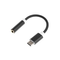 Picture of RKN Type-C To Audio Connector Mic Female Convertible Adapter, 3.5mm, Black