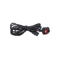 Picture of 3M 3 Pin Desktop Power Cable with Fuse, Black