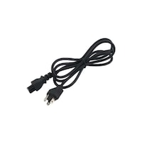 Picture of RKN 3 Pin Main Power Plug To IEC C13 Kettle Lead Monitor Cable, 12cm, Black