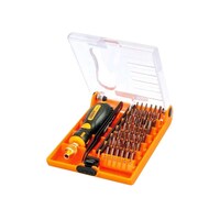 Picture of Jakemy 38 In 1 Precision Screwdriver Bit Repair Kit, Black/Orange
