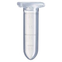 IndoSurgicals Microcentrifuge Round Bottom Tube, 2ml, Clear, Pack of 500