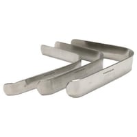 IndoSurgicals Stainless Steel L-Shape Tongue Depressor Set, 3-Sizes