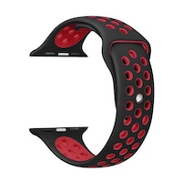 Picture of Porodo Wrist Band For Apple Watch Nike + 38-40 mm, Black and Red