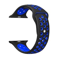 Porodo Wrist Band For Apple Watch Nike, Black and Blue