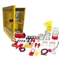 Picture of KRM Loto Electrical Department Lockout Tagout Station Kit 5