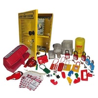 Picture of KRM Loto Electrical Department Lockout Tagout Station Kit 4