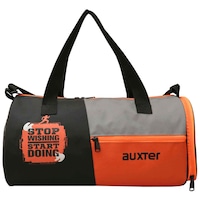 Picture of Auxter Premium Sports Duffel Gym Bag, Black & Orange