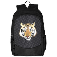 Picture of AUXTER DELUXE Tiger Casual Backpack Bag with Laptop Compartment, Black