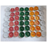 Picture of Aroma Tealight Festive Candles, Multicolour, Pack of 50