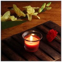 Picture of Manogyam Small Rose Candle, Red