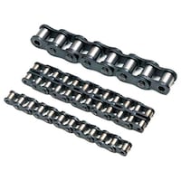 Durable Roller Chain, Black & Silver
