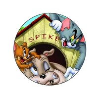 Picture of BP Tom & Jerry with Spike Printed Board Pin