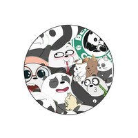 Picture of BP We Bare Bears Abstract Printed Round Pin Badge