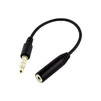 Picture of U-Sky Factory Female To Male Stereo Audio Adapter Cable, Black & Gold