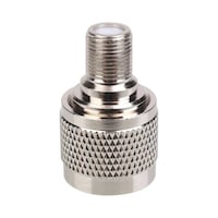 Picture of Rkn Female To Male Rf Radio Coaxial Adapter, 1.8 X 3.5Cm, Silver