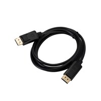Rkn Electronics Dp Male To Dp Male Audio Video Adapter Cable, 1.8M, Black