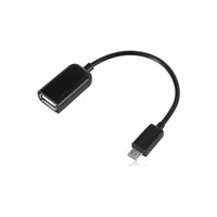 Picture of Keendex Otg Micro Male To Usb 2.0 Female Converter Cable, Black,10Cm