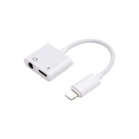 Picture of Rkn 2-In-1 Iphone X/Xs/Xr/8/7 Plus Lightning 3.5Mm Aux Charging Adapter