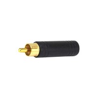 Monoprice Gold Plated Rca Plug To Mono Jack Adapters, 6.35Mm, Pack Of 2Pcs