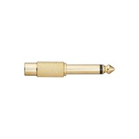 Picture of Monoprice Rca Gold Plated Audio Jack Adaptor, Gold, 1.3 X 2.3 X 0.5 Inch