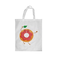 Picture of Rkn Donut Printed Shopping Bag, White Small 25 X 20 Cm