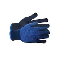 Gloves Dotted Blue Single Side, Carton of 240 Pairs, 117008