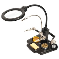 Picture of Proskit Soldering Helping Hand with LED Magnifier,SN-396,Black