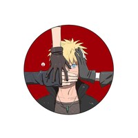 Picture of BP Anime Naruto Hands Printed Round Pin Badge, Large